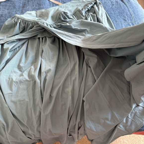 HALARA Green Breezy Maxi Skirt with Slit Resort Wear Size 1X - Picture 3 of 7